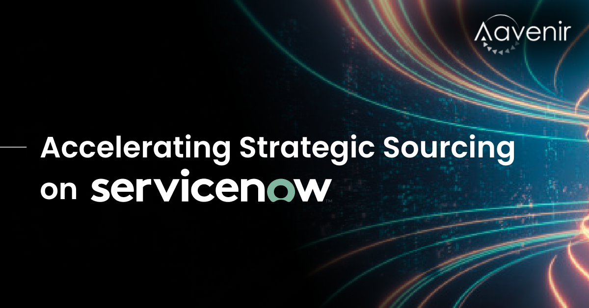 Accelerating strategic sourcing on Servicenow