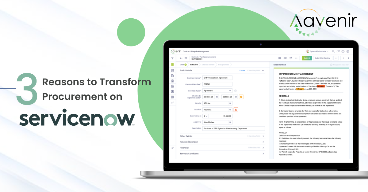 Unleash Breakthrough with ai-enabled procurement On servicenow