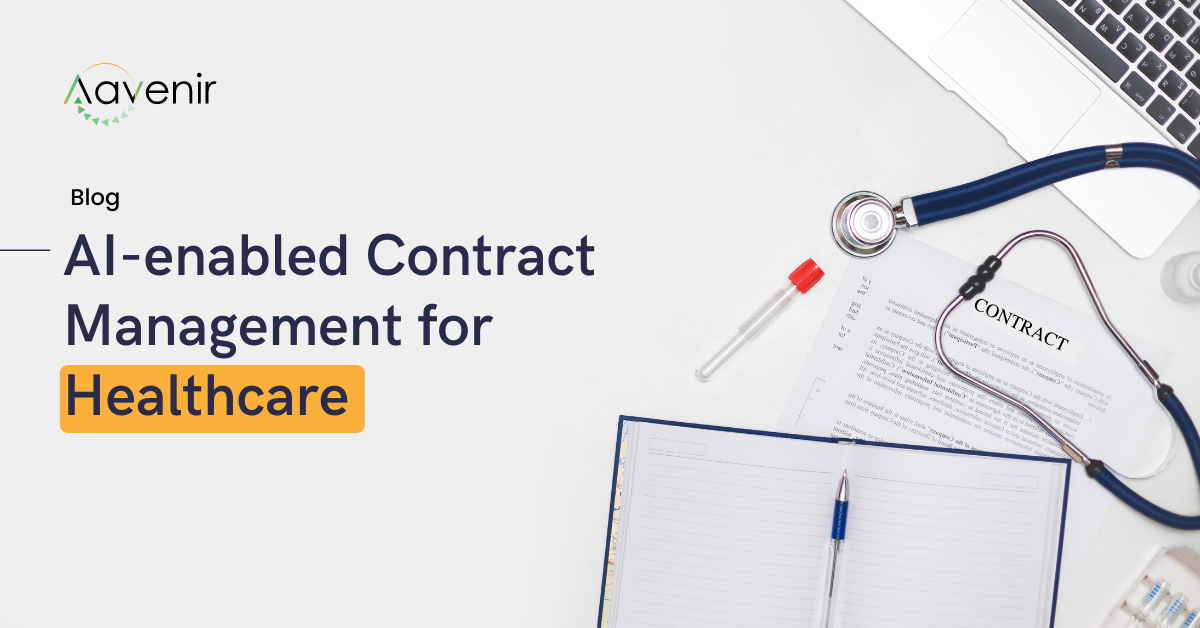 AI enabled contract management for healthcare