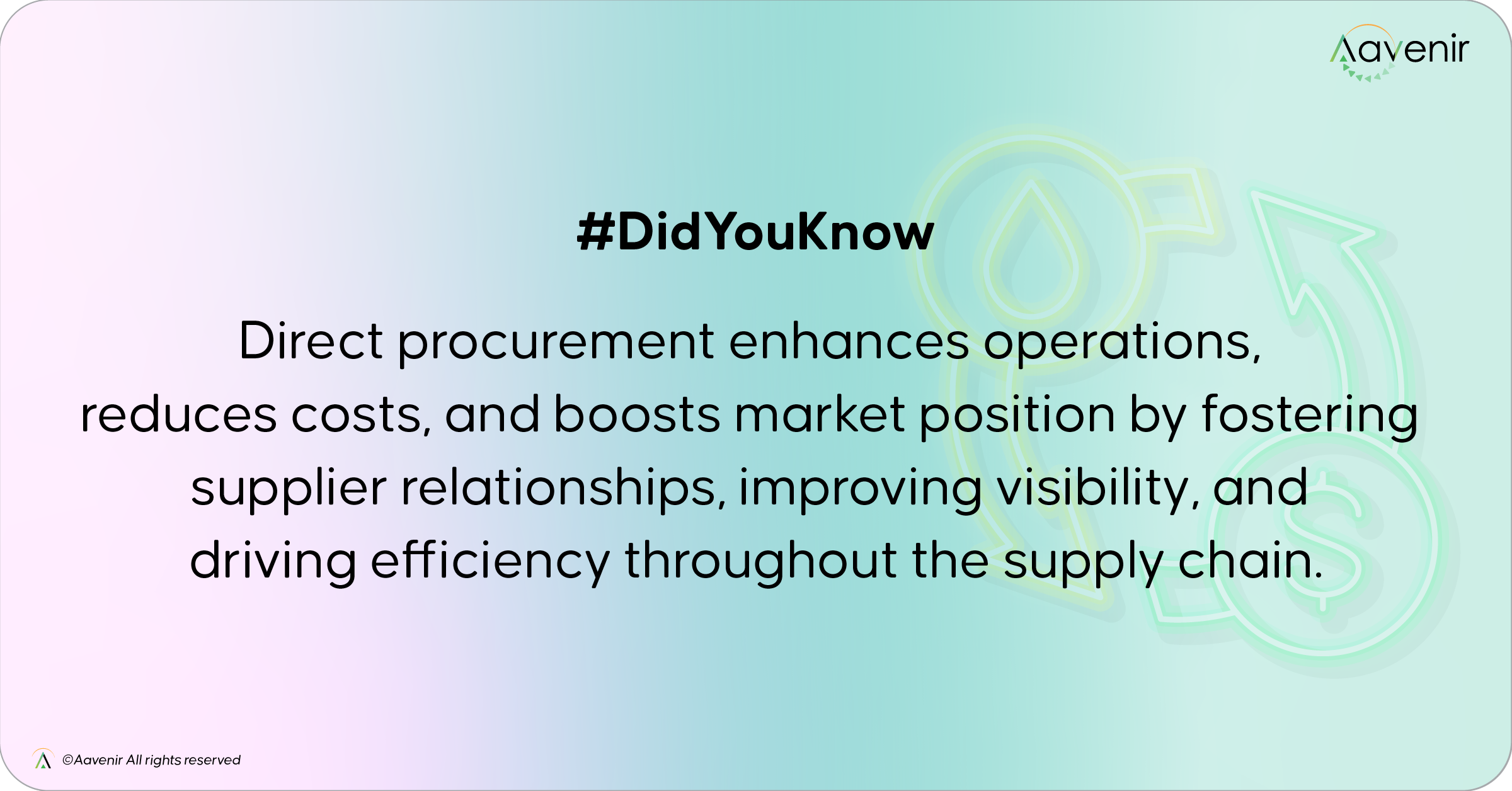Implement Direct Procurement Efficiently with Aavenir Implement Direct Procurement Efficiently with Aavenir